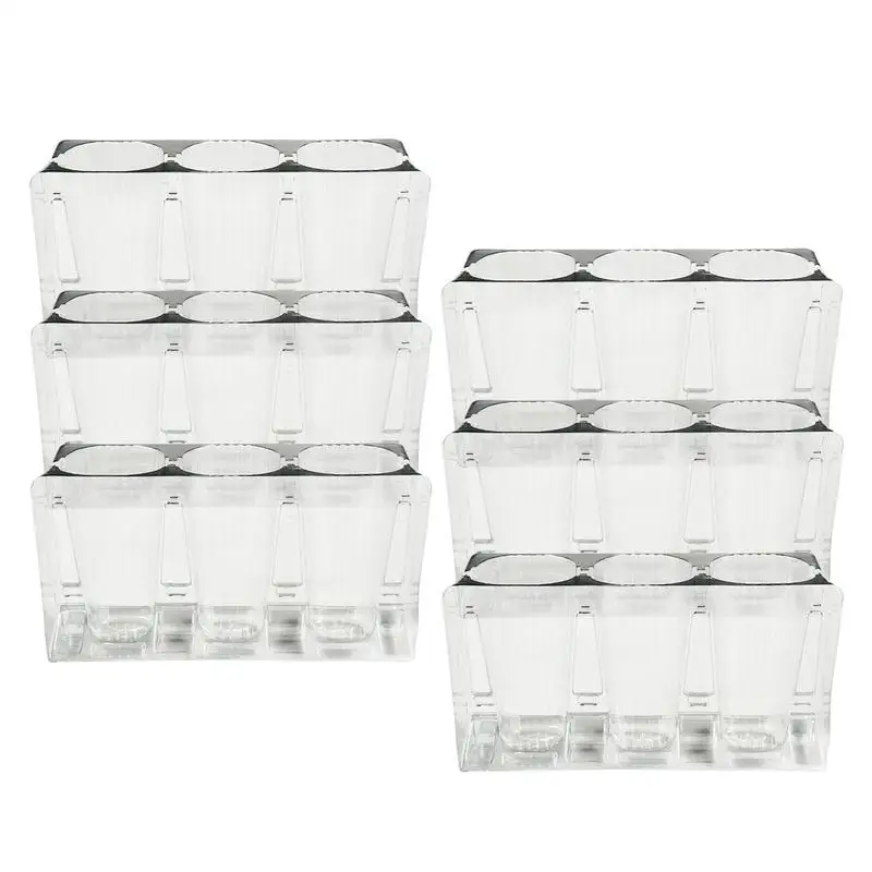 6PCS Seeding Trays Germination Growing Seedling Pot With Drain Hole Multi-Functional High Strength Outdoor Gardening Tools