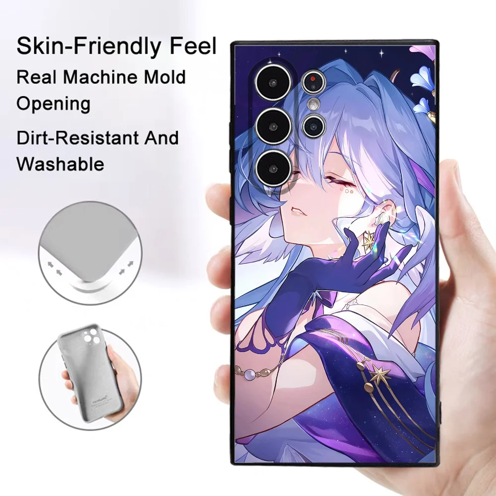 Aventurin Honkai Star Rail Handyhülle Samsung Galaxy S25 S24 S22 S23 Ultra S21 S20 Plus 5G Frosted Non-Slip Full Soft Cover – Detail 10