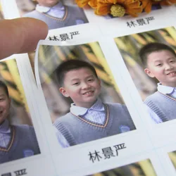 Custom Photo Sticker Waterproof Baby Picture Stickers Logo Label For School Supplies Personal Item