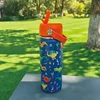 16oz Kids Water Bottle Cartoon Animal Children's Cup With Straw Stainless Steel Vacuum Flacks Thermos Bottle Thermal Mug Cups 4