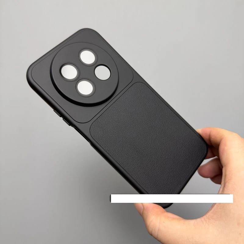 Luxury Leather Matte Protective Case with Lens Guard