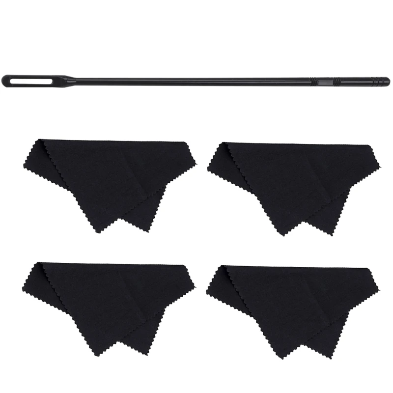 Flute Maintenance Tools Cleaning Kits Cloth Rod Rag Swab