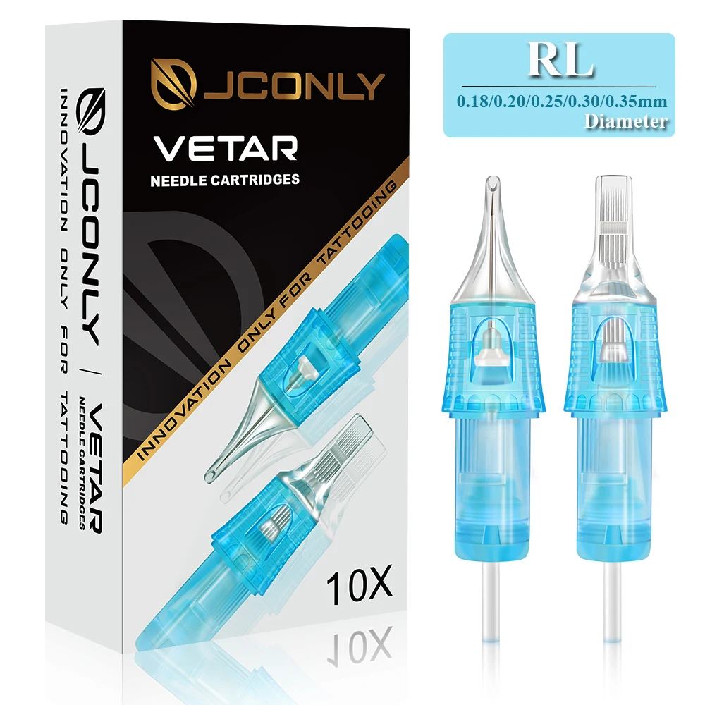Tattoo Cartridge Needles 10pcs Sterilized for Machine Universal Cartridges