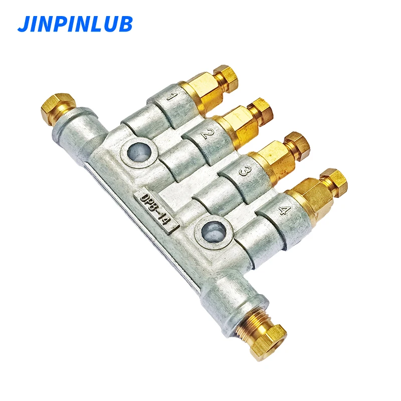 JINPINLUB DPB Distribution Valve Detect Volumetric Grease Oil Distributor For Volumetric Pdi Lubrication Pump