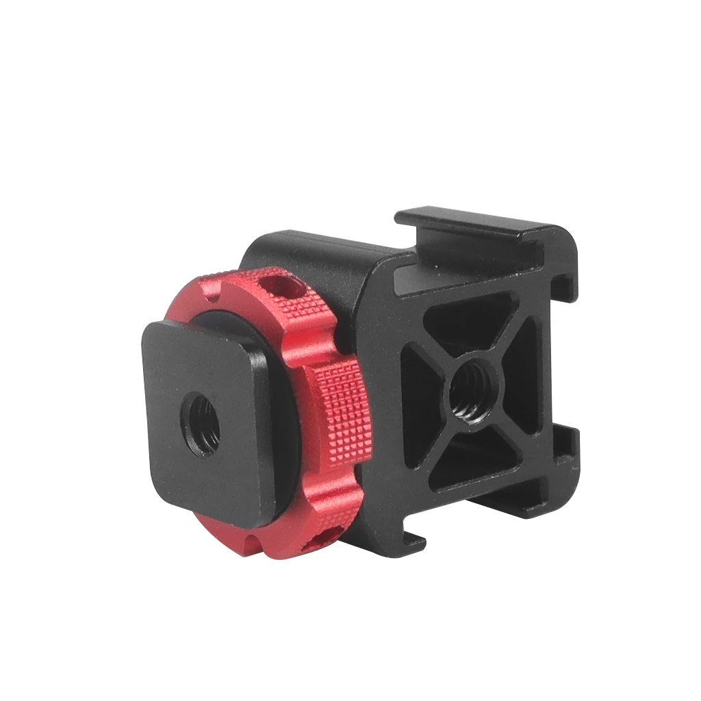 EBTOOLS Staffa Laterale per Fotocamera, Bracket per Flash, Alluminio, Nero, Montaggio Laterale