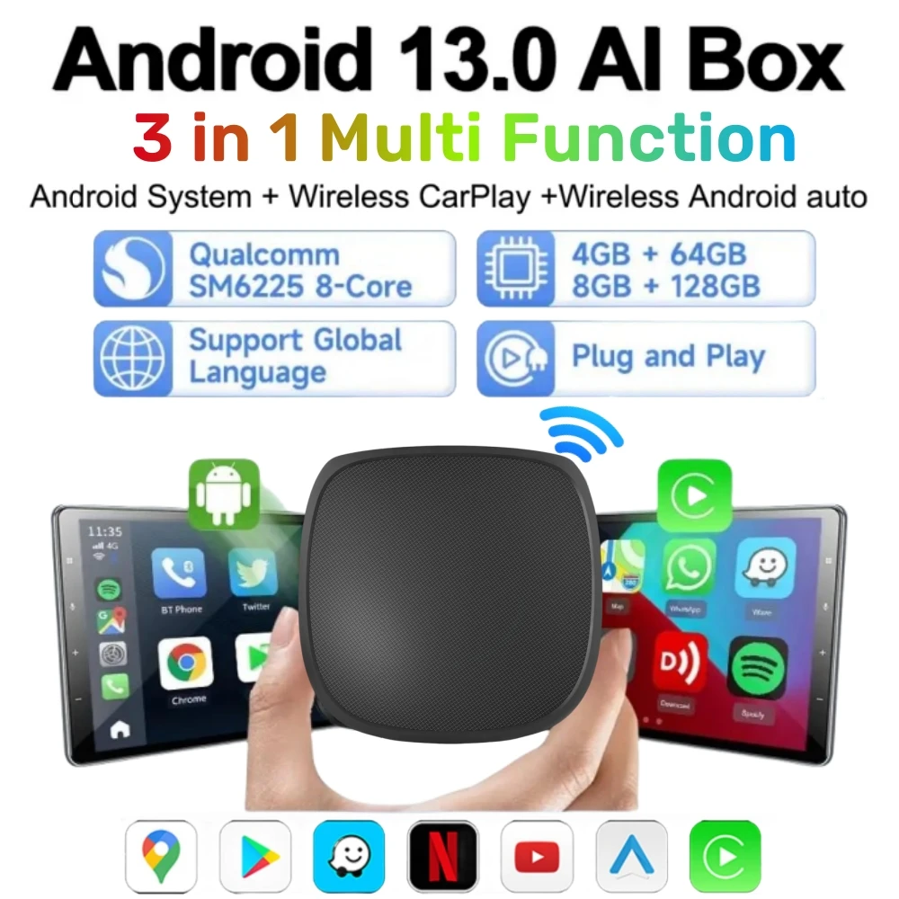 ֻ  Aud ī÷ AI ڽ, ȵ̵ 13.0, 4 ھ, ȵ̵ ڵ  ī÷ , 2.4 + 5G, 64G, 128G, GPS , QCM6225