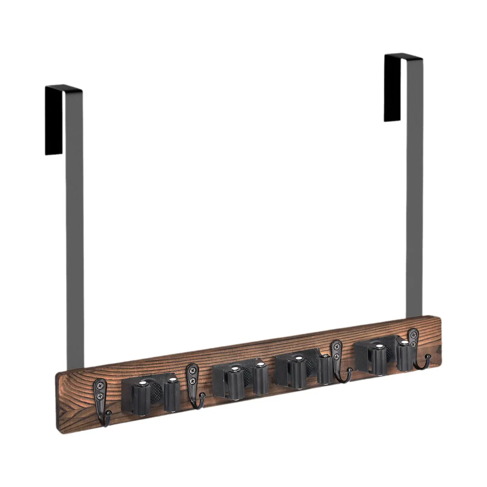 Mop Broom Holder Tool Rack Rustic Wall Mount for Home Laundry Warehouse