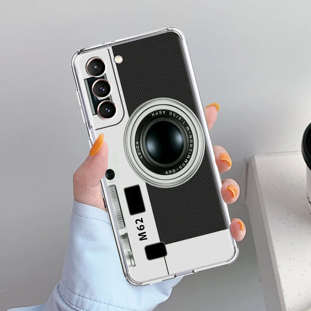 Retro Camera Vintage Soft Clear Phone Case Cover