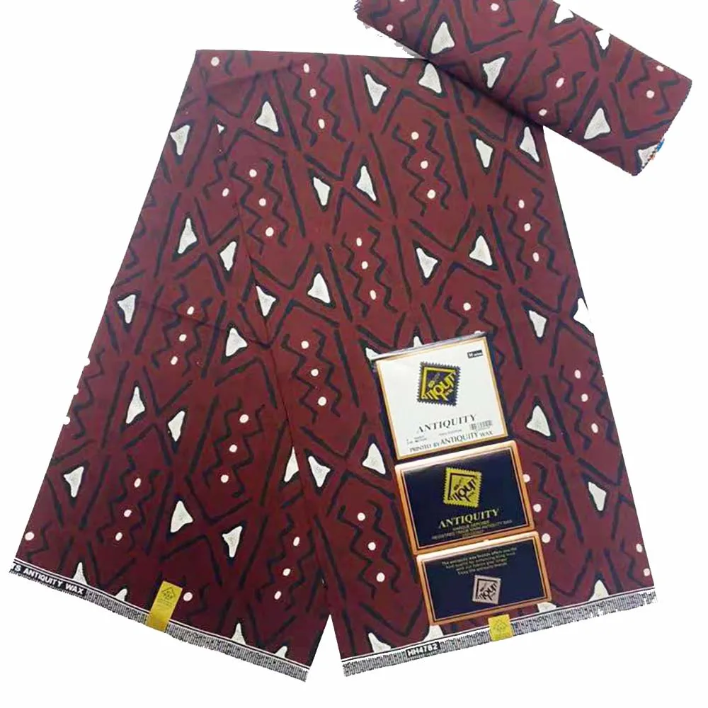 Настоящий воск 6 ярдов высокое качество стандартная африканская ткань из