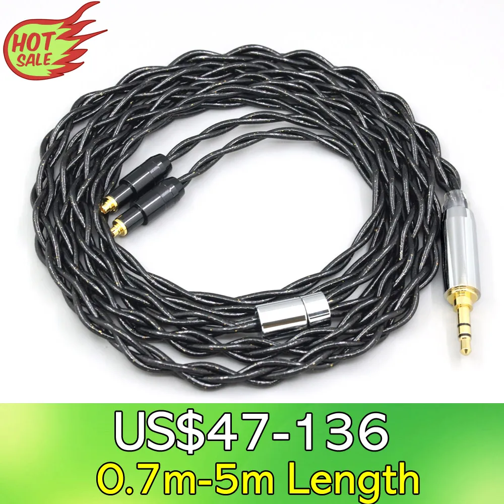 

LN008352 99% Pure Silver Palladium Graphene Floating Gold Cable For Shure SRH1540 SRH1840 SRH1440 2 core Headphone