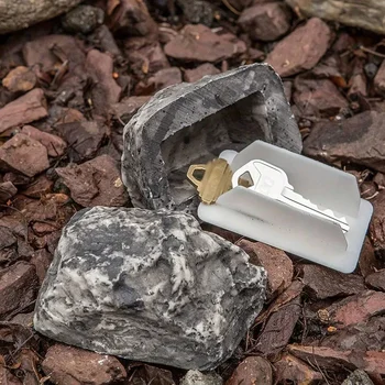 Anti-lost Key Box Key Hider Key Outdoor Courtyard Hidden Door Key Box Simulation Small Stone Decoration Outdoor Accessories 1