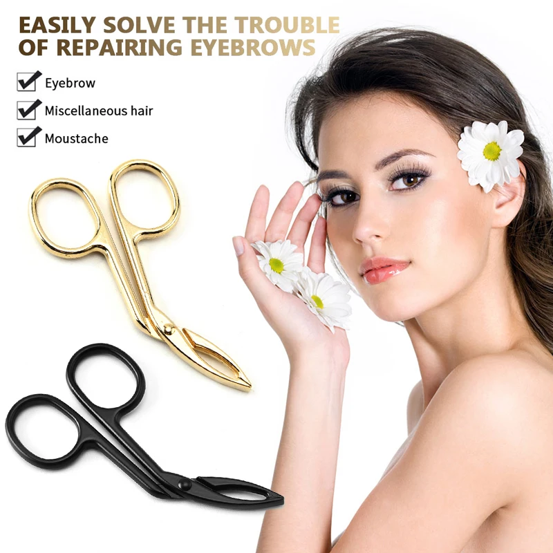 Premium 9.5CM Bend Head Surgical Scissors Makeup Tools & Accessories Makeup Scissors 2