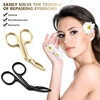 Premium 9.5CM Bend Head Surgical Scissors Makeup Tools & Accessories Makeup Scissors 2
