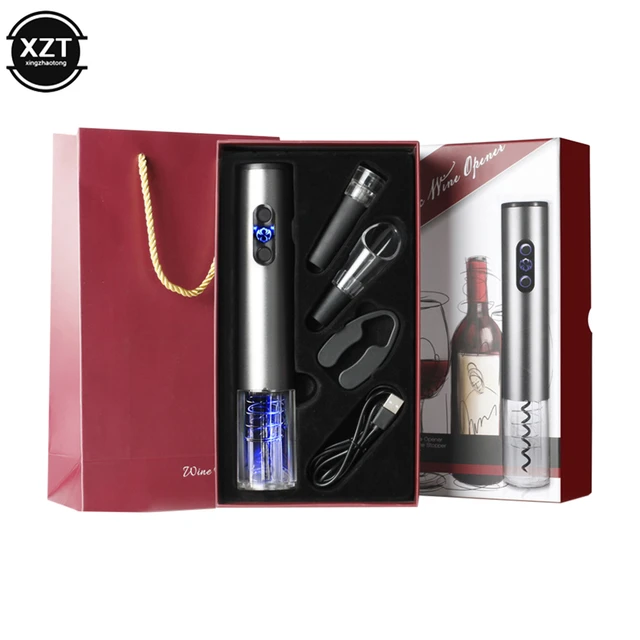 Rechargeable Electric Wine Opener Automatic Corkscrew Wine Opener for Beer  Battery Bottle Opener Foil Cutter Home Bar Can Opener - AliExpress