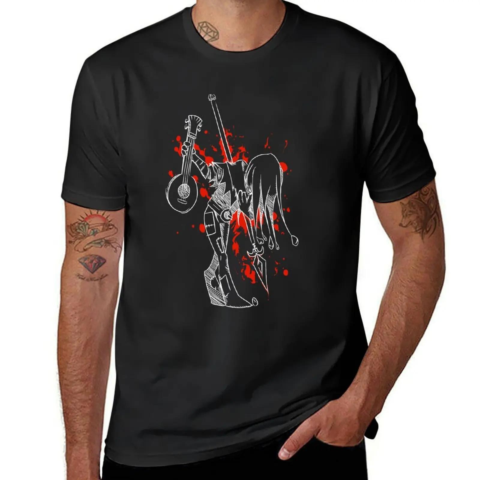 Darkest Dungeon Jester Finale (White Version) T-Shirt anime korean fashion funnys men clothings