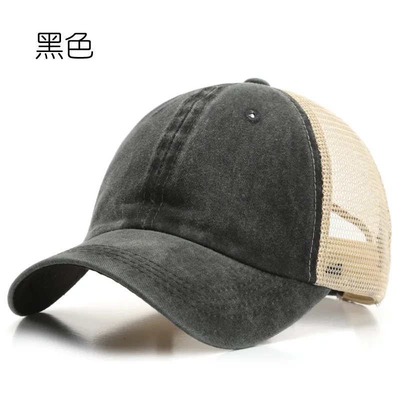 Baseball Cap Mesh Trucker Hat Men Women Vintage Low Profile