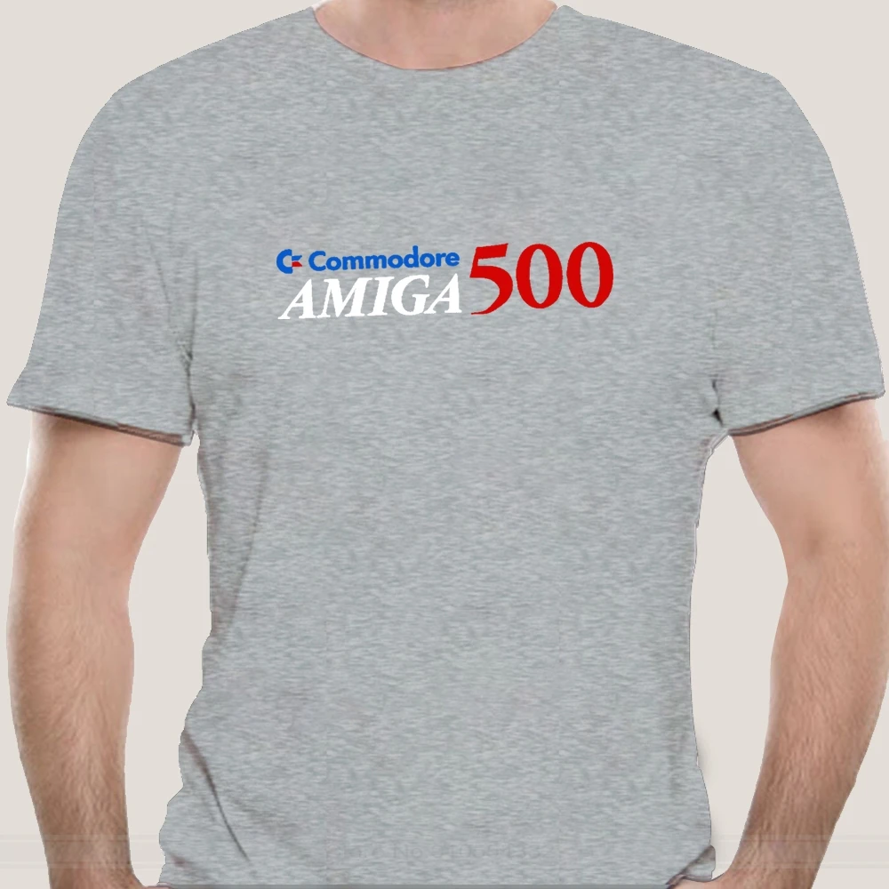 Commodore Amiga 500 Computer T-Shirt Retro 80S Videogiochi C64 Zx Spectrum Pc