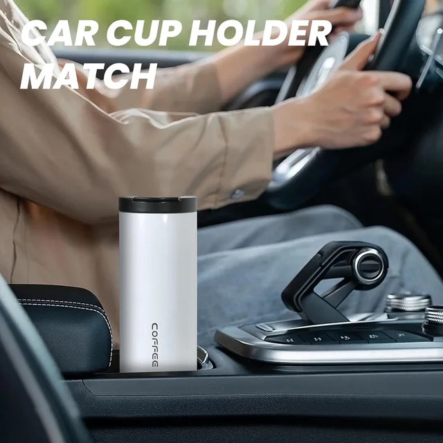 400ML Stainless Steel Coffee Cup Travel Thermal Mug Leak-Proof Thermos Bottle Tea Coffee Mug Office Business Style Thermos 5