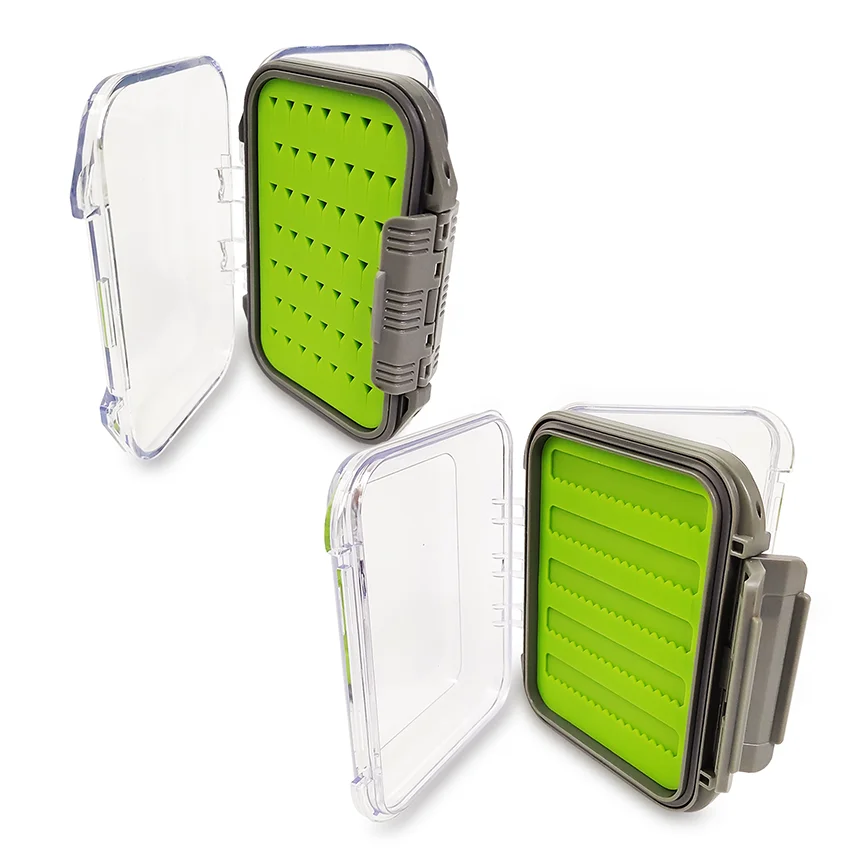 Aventik Waterproof Fly Fishing Storage Box Double Side Silicone Insert