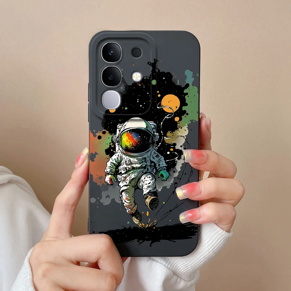 Cute Design Soft Liquid Silicone Shockproof Bumper Phone Case - Full Protection Cover