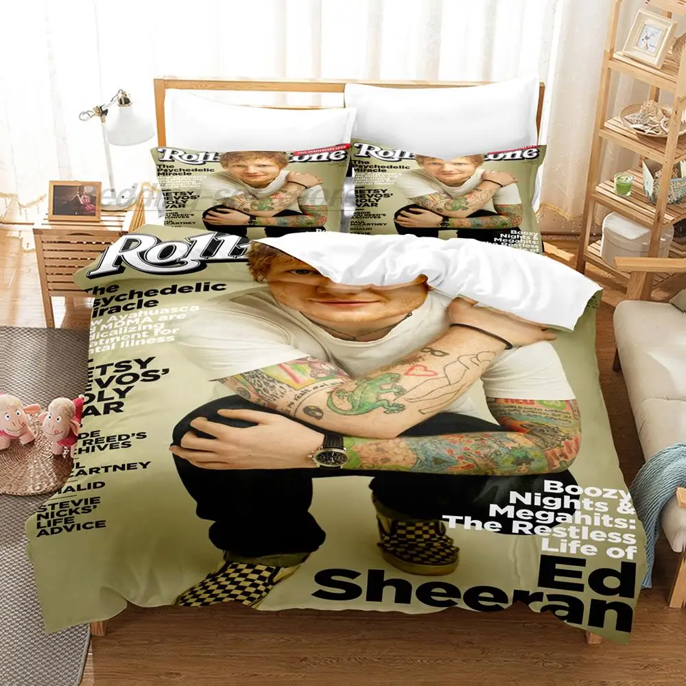 Ed Sheeran Bedding Set Single Twin Full Queen King Size Bed Set Aldult Kid Bedroom Duvetcover Sets 3D Print 2022 Fashion camas 5