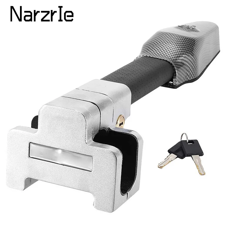 UniversalCarSteeringWheelLockSecurityCarAntiTheftSafetyAlarm