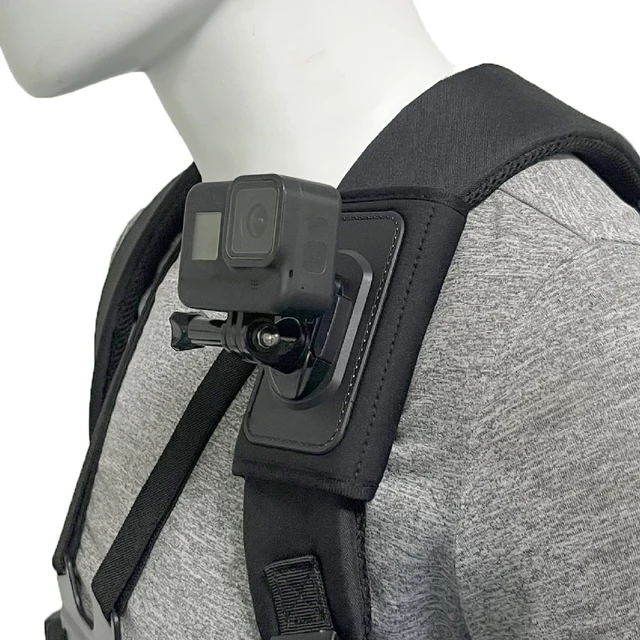 Sac à dos bandoulière 360 °   Support rotatif à dégagement rapide pour GoPro Hero 13 12 11 10 9 Insta360 DJI Osmo, accessoires de caméra d'action 5