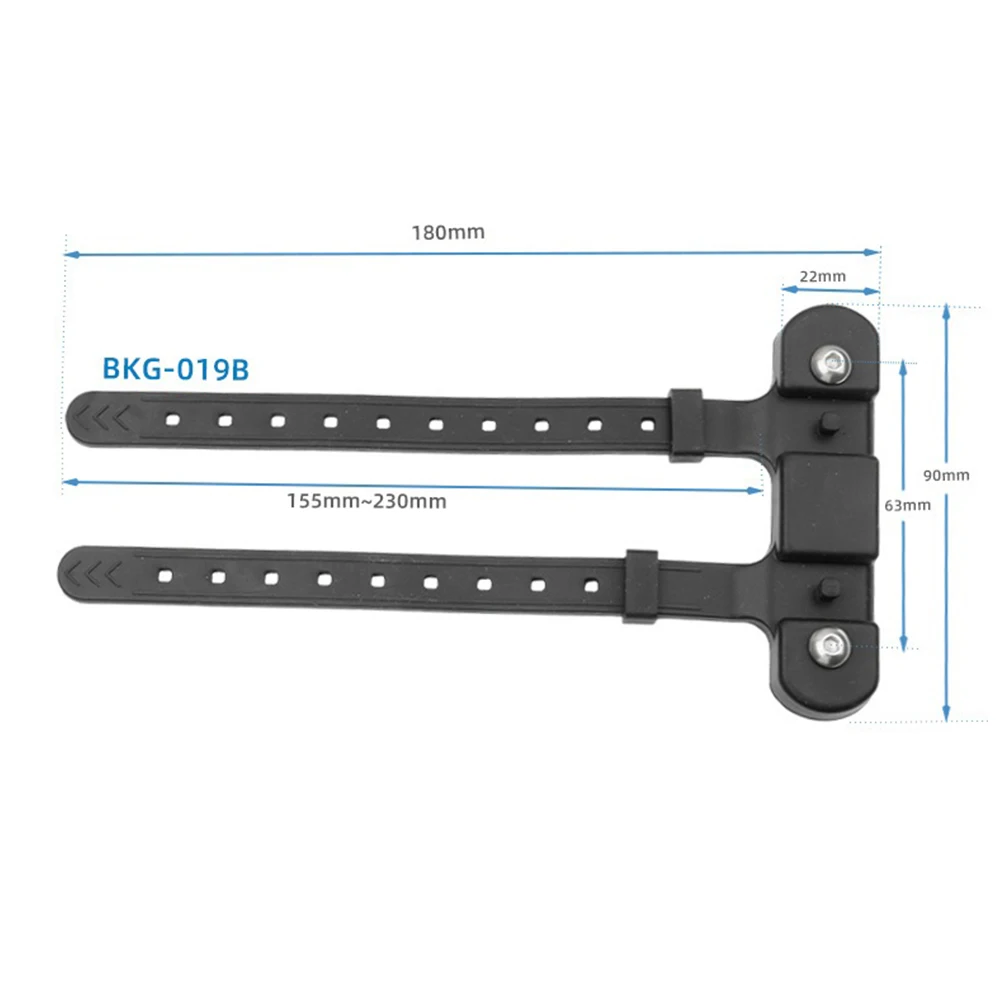 Adjustable Bike Water Bottle Holder Mount Black Rubber Steel