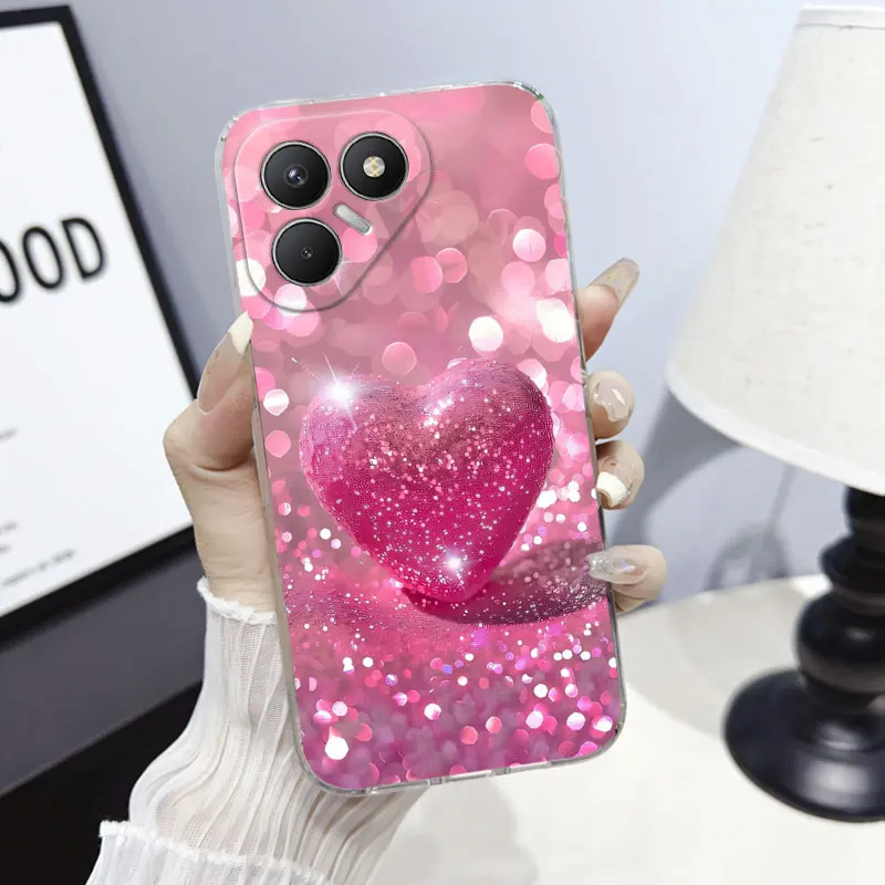 Marble Bumper Clear Soft Silicone Protective Phone Case