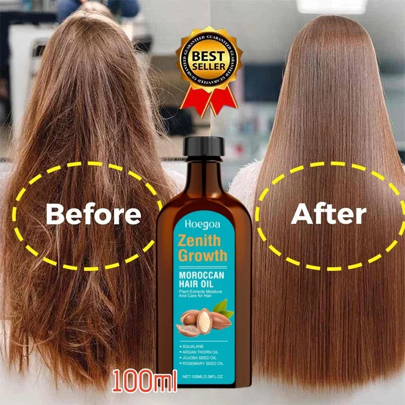 Hair Essence Oil 100ML Moroccan Agam Vitamin Oil Hair Care Essence Damaged Nutrition Repair Hair Splitting Improvement Treatment Products