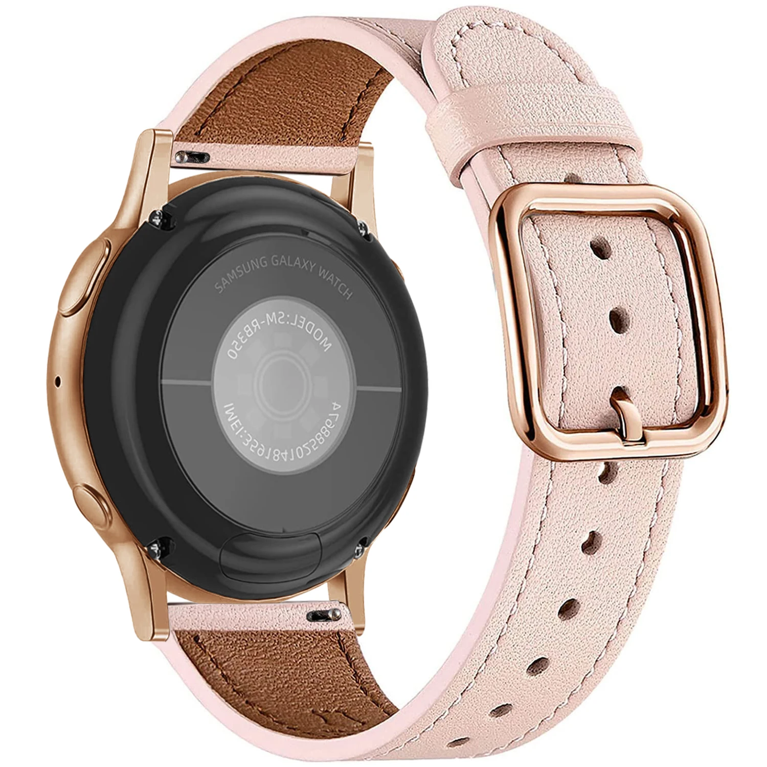 

Leather Bands for Samsung Galaxy Watch 5 Band 44mm 40mm Strap for Galaxy watch 5 pro 5 45mm Colorful Strap 20mm