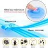 1PC Clothes Storage Vacuum Sealer Packing Bag Travel Case Space Saving Vacuum Storage Bags Large Capacity Transparent 5