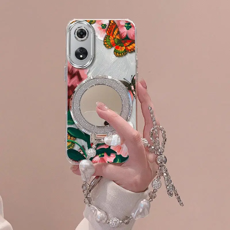 Vivid Flowers Bracelet Holder Phone Case Cover