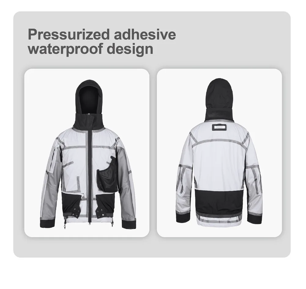 Reindee Lusion 23aw All-weather hooded hard-shell 3L outdoor ski jacket carrying sling multiple pockets adjustable hood techwear