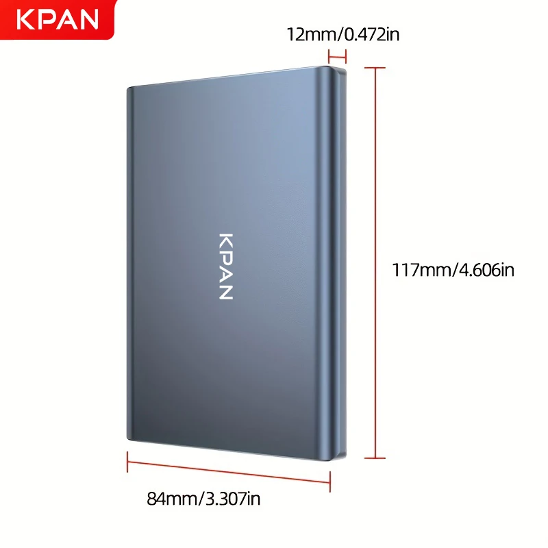 KPAN HDD 2.5" SATA USB3.0 External Hard Drive 1TB Portable PS4 Harddisk HD Externo For PC Xbox TV Box MAC OS plug and play
