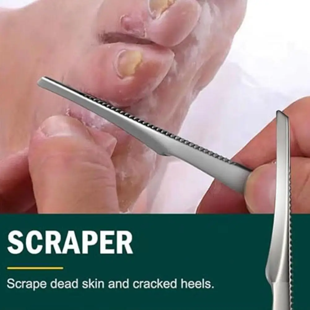 Foot Scraper Toe Nail Feet Pedicure Knife Dead Skin Manicure Heel Remover File Steel Scraper Tools Pedicure 1Pc E2T4