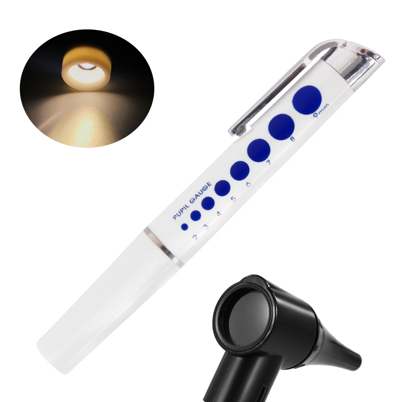 Medical Otoscope Medical Ear Otoscope Ophthalmoscope Pen Medical Ear Light Ear Magnifier Ear Cleaner Set Clinical Diagnostic - Image 4