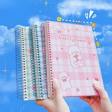 

Kawaii Korean Fashion Cute Cartoon Thick Notebook B5 Coil Paper Book Diary 300P Lined Paper 2022 Back To School Stationery Gift