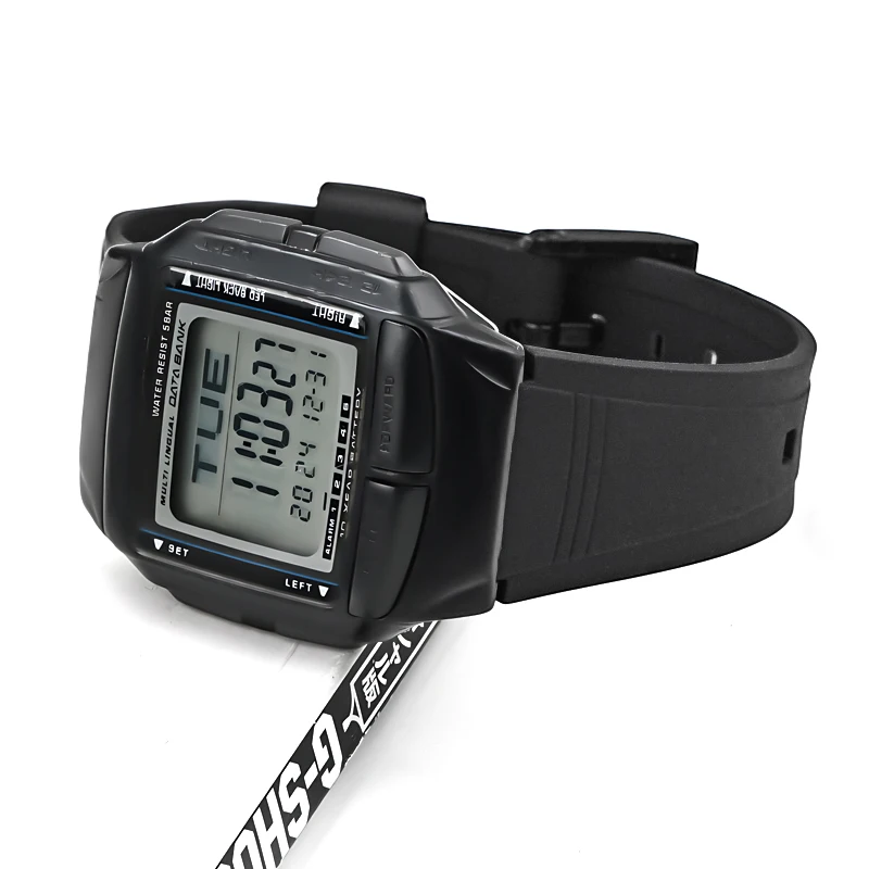 Für Casio DB-36-1A DB-36-9A konvexes Uhrenarmband, 18 mm, 20 mm, wasserdichtes Sportarmband, Armband aus Kunstharz, Ersatzzubehör – Detail 9