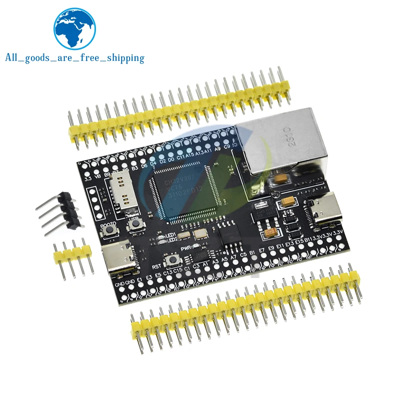 TZT CH32V307VCT6 Entwicklungsboard mit RISC-V-Kern, Unterstützung für RT-Thread, Integrierte 32-Bit-RISC-V-Controller, Unterstützung für RT-Threads für Arduino