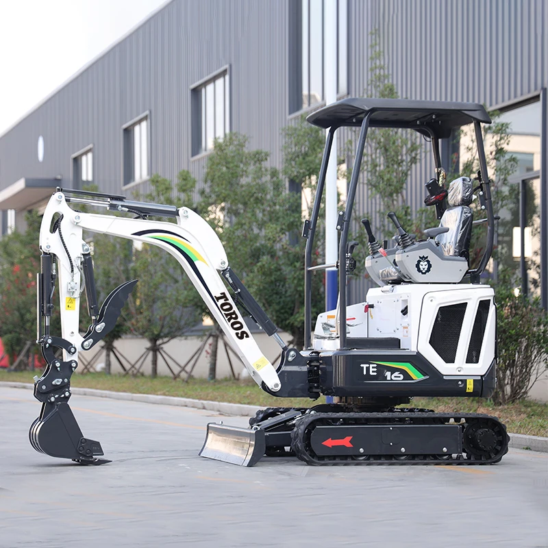 TOROS Factory Construction Hydraulische Minibagger Minibagger Kompaktbagger 1,6 mit Kabinenton zu verkaufen