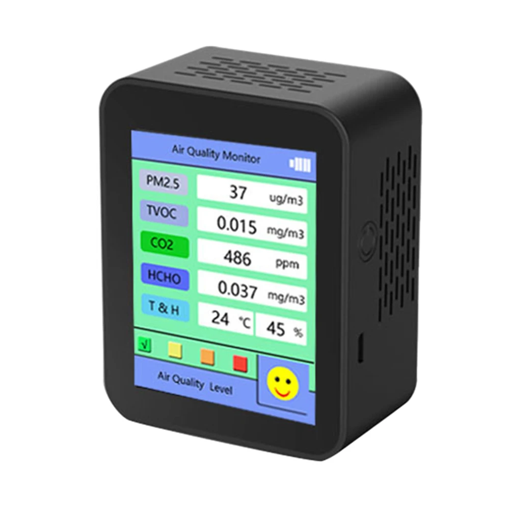 

Professional formaldehyde detection sensor accurately measures formaldehyde TVoC CO2 PM2 5 temperature and humidity