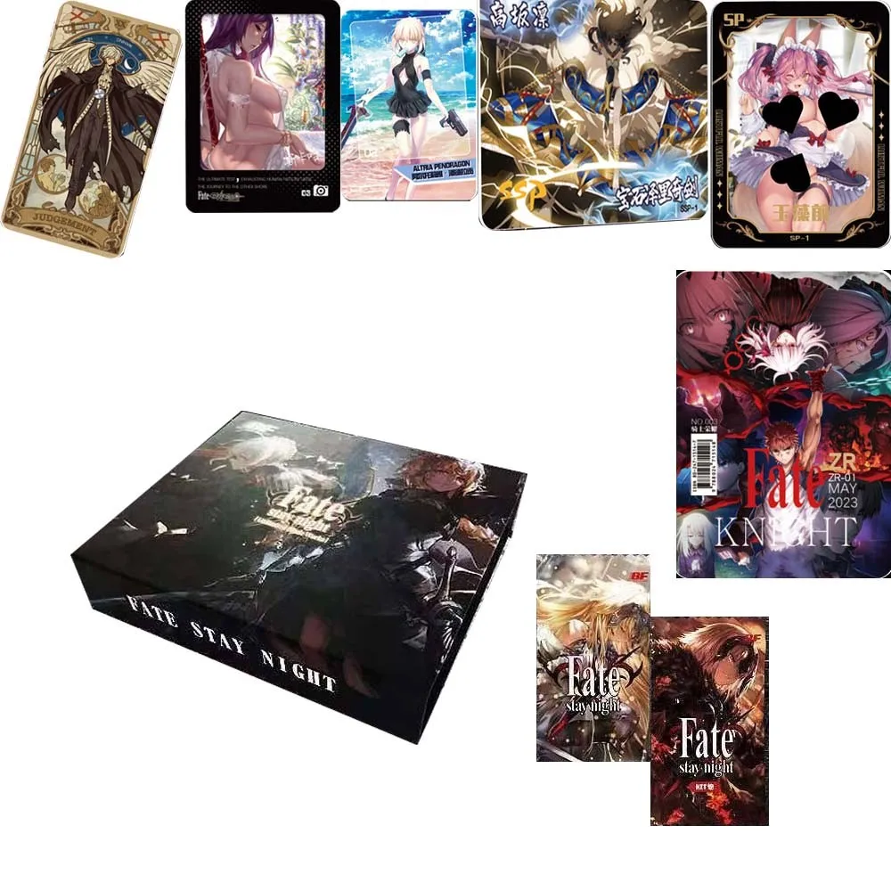 

New FATE stay night Collection Cards Destiny Magic Book Thermal card Women Anime Group Photo Card