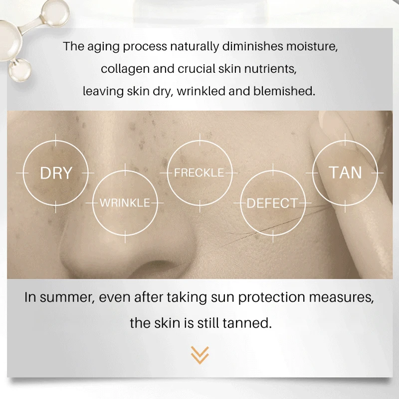 Facial Serum Enriched with Glutathione Vitamin C & Kojic Acid, Reduces the Look of Age Spots, 30ml/1 fl.oz 3