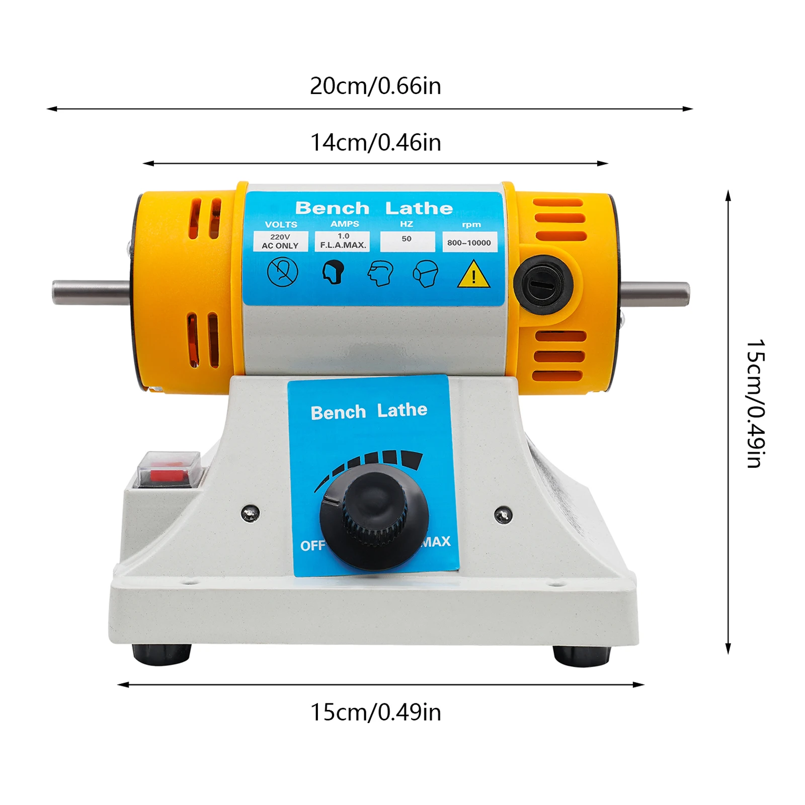 220V Multifunktions-Tischpoliermaschine, Tisch-Pufferpoliergerät, Schmuckpolierer – Detail 4