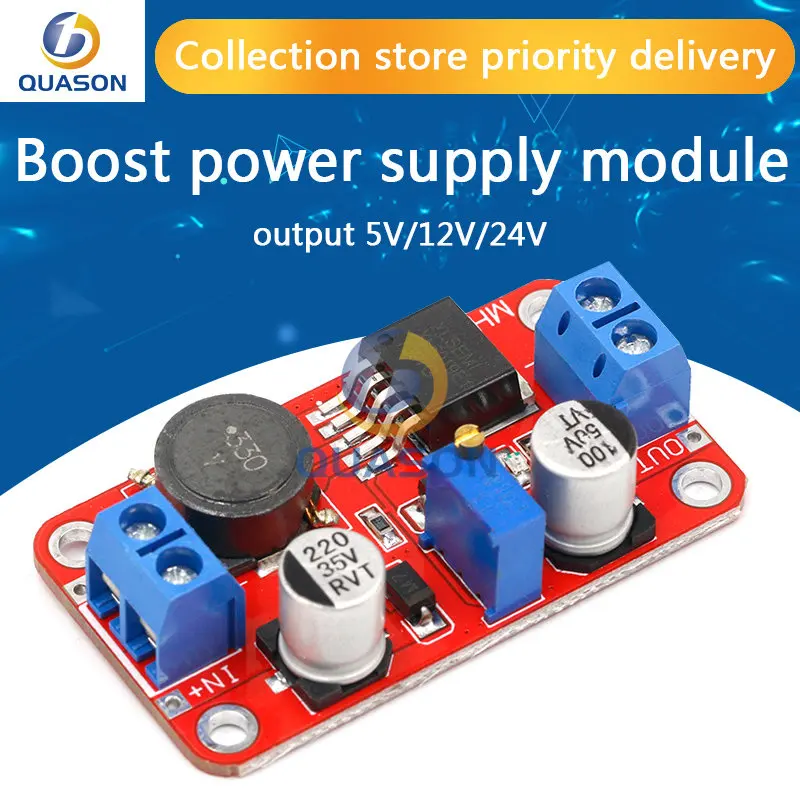 5A Dc-Dc Step Up Modulo Di Potenza Boost Volt Converter 3.3V-35V A 5V 6V 9V 12V 24V Xl6019