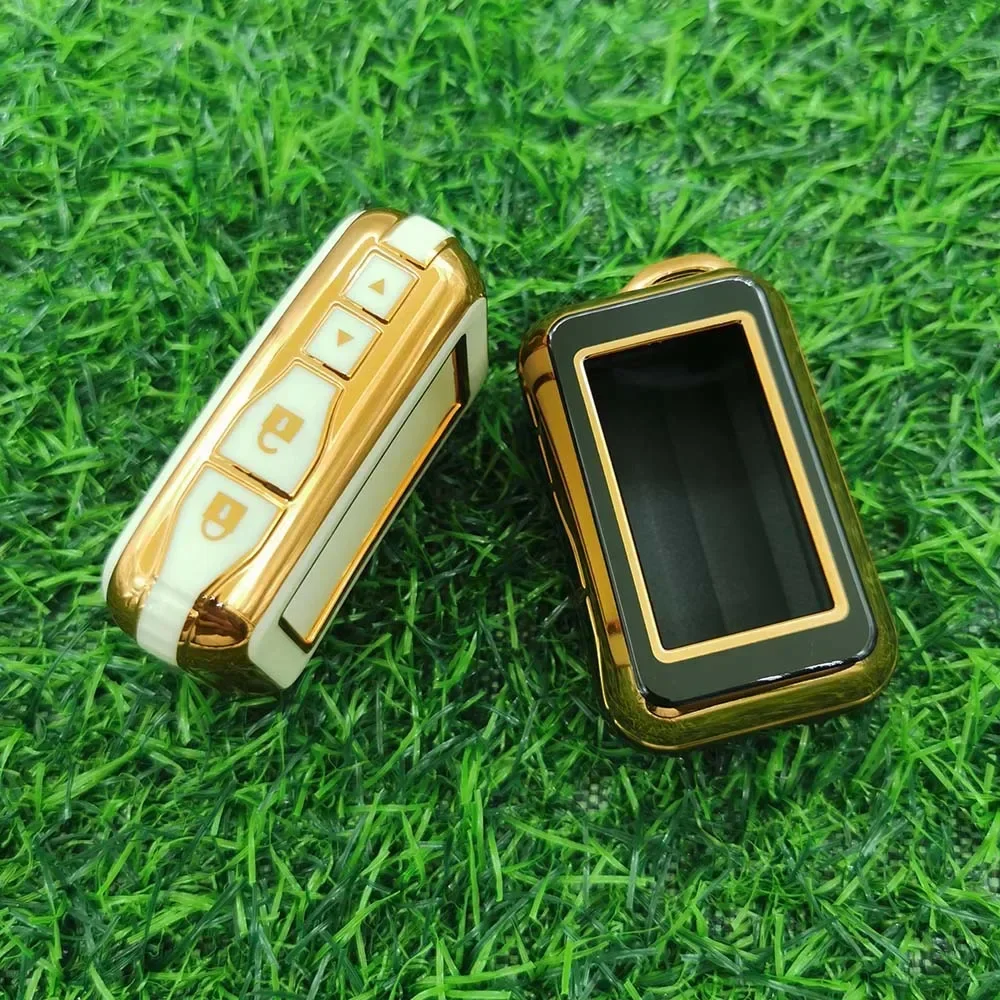 Premium 2-Way Car Alarm Protective Remote Key Case Cover