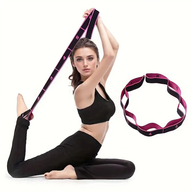 Gymnastics Fitness Resistance Bands Digital Segmented Yoga Stretching Bands Body Shaping Ballet Pilates Dance Yoga Straps 1Pc