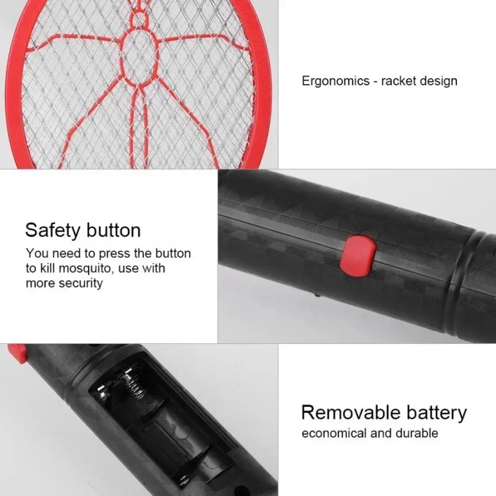 High Quality 46*17cm Household Battery Style Electric Mosquito Swatter Used for Dormitories Outdoor Spaces Offices and Homes