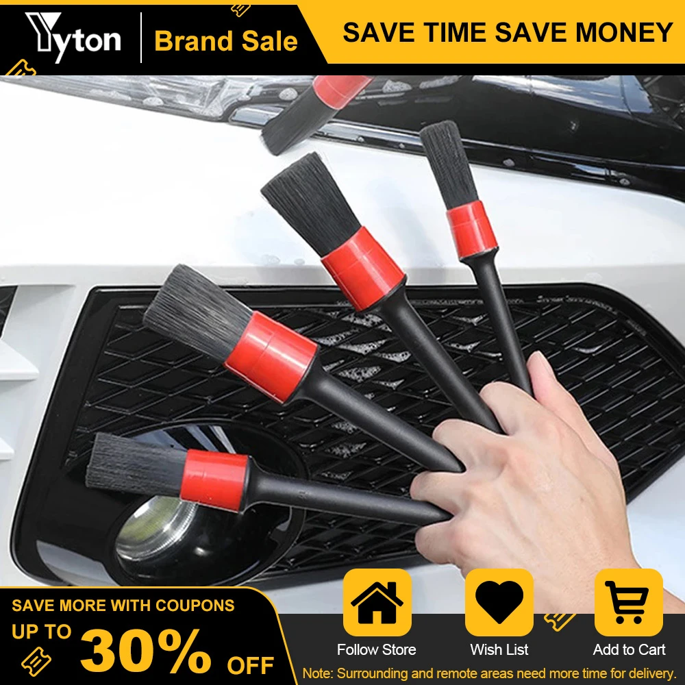 Yyton Car Detailing Brushes Care Kit Power Cleaner Tools Scrubber